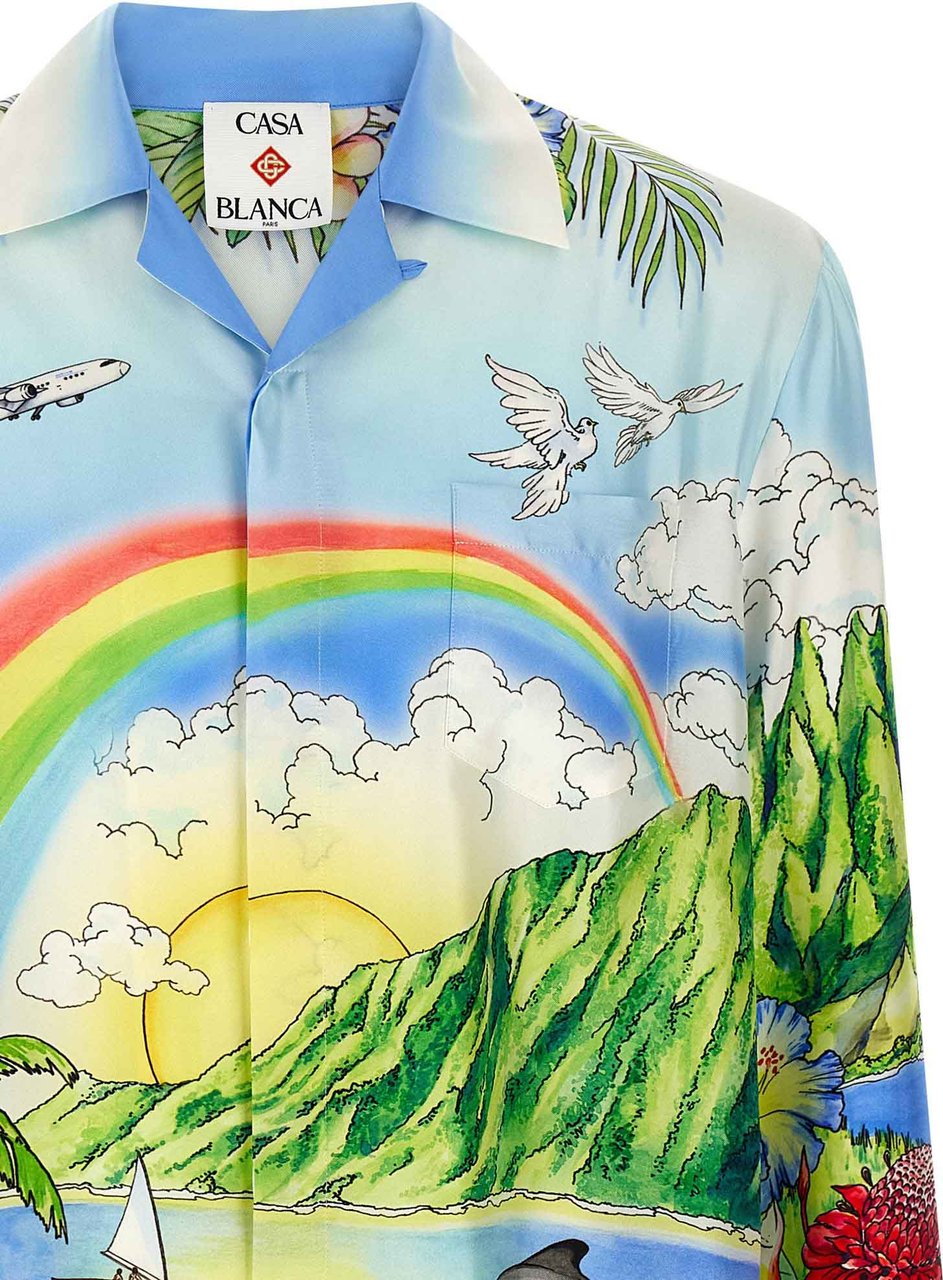Casablanca "Aloha" Shirt Multicolor Divers
