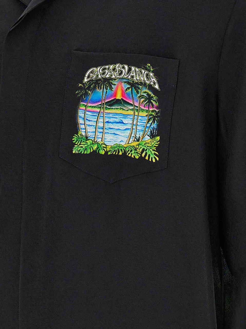 Casablanca Black Silk Blouse Zwart