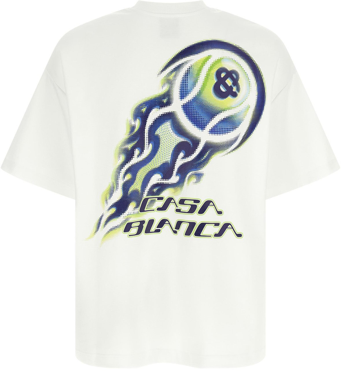 Casablanca White Cotton T-Shirt Wit