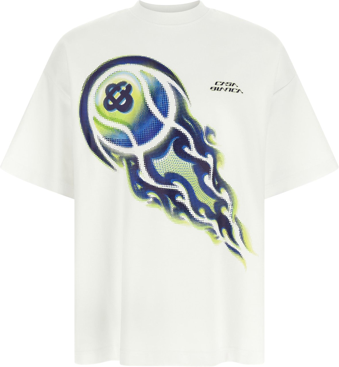 Casablanca White Cotton T-Shirt Wit