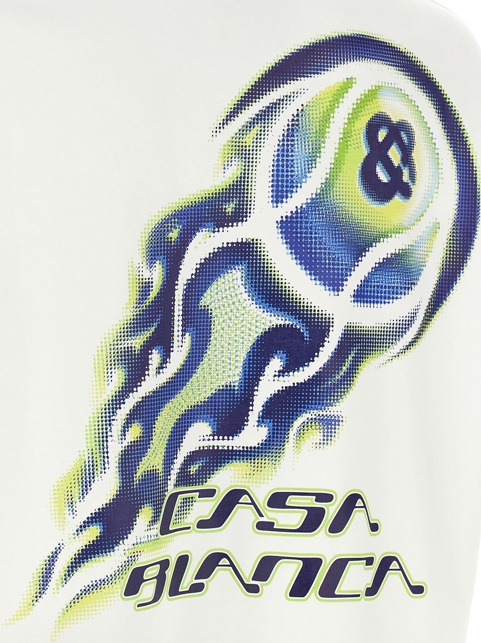 Casablanca White Cotton T-Shirt Wit
