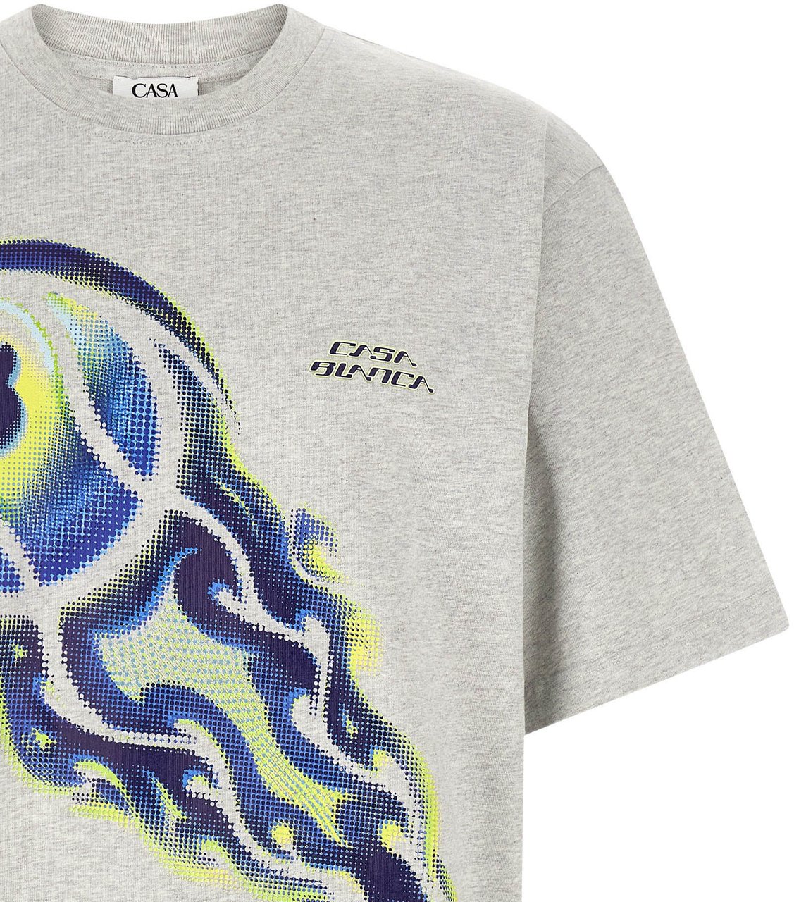 Casablanca Gray Organic Cotton T-Shirt Grijs