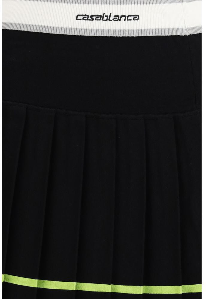 Casablanca Casablanca Black Viscose Mini Skirt Zwart