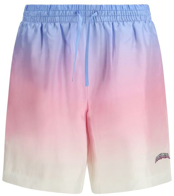 Casablanca Casablanca Multicolor Silk Bermuda Shorts Divers