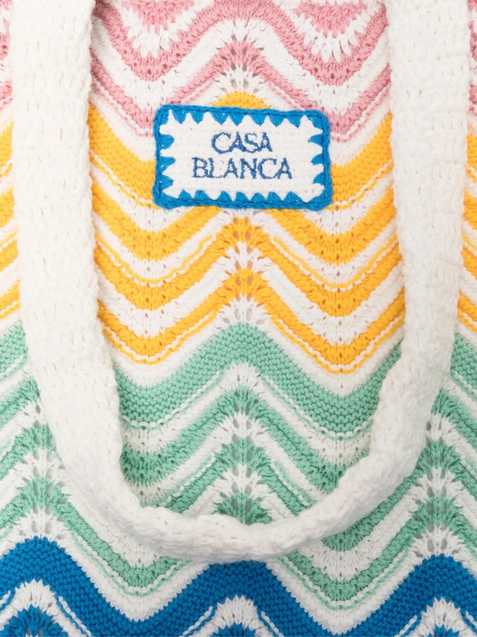 Casablanca Gradient Wave Crochet Tote Bag Divers