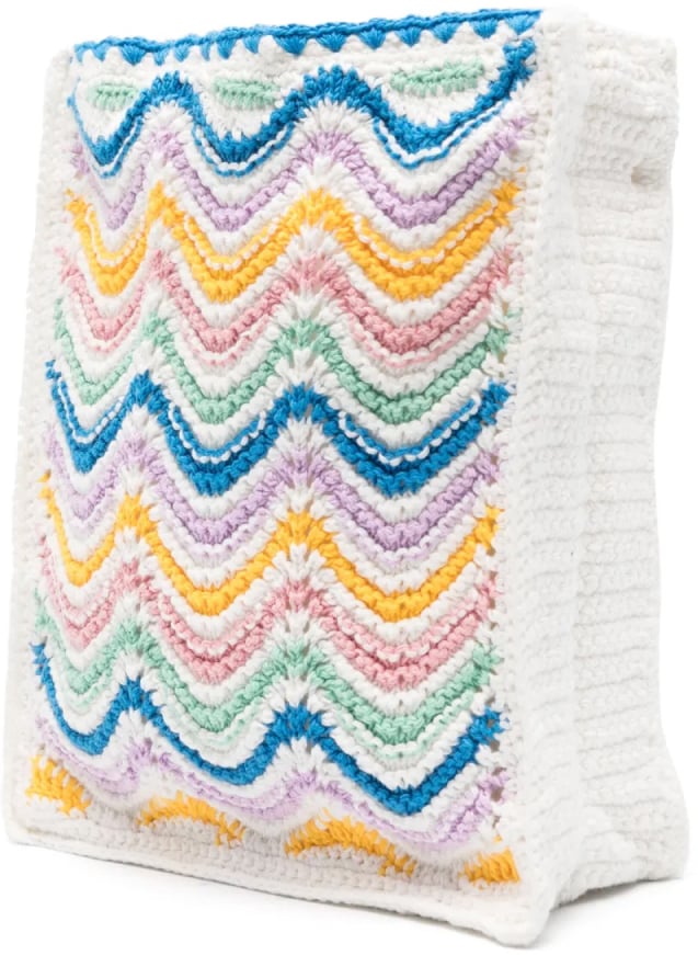 Casablanca Mini Gradient Wave Crochet Crossbody Bag Divers