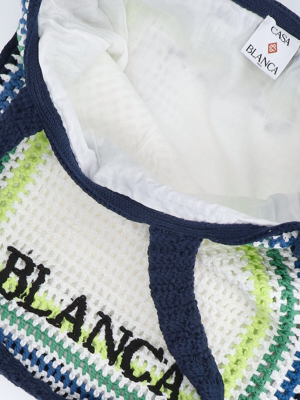 Casablanca Logo Tote Bag – White Wit