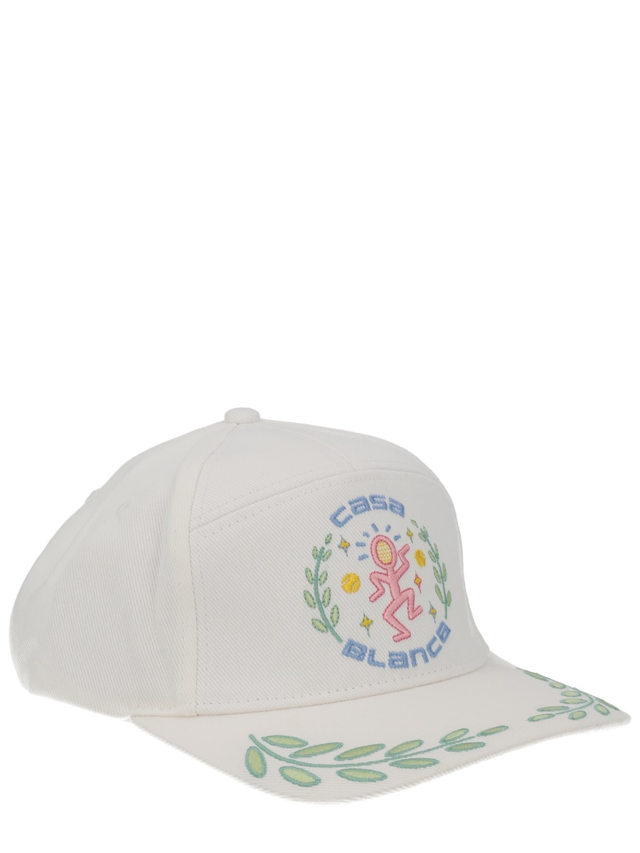 Casablanca White Dance Joy Embroidered Hat Wit