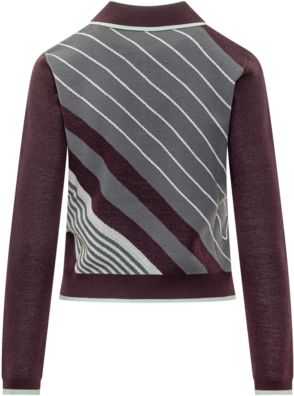 Casablanca Casablanca Polo in Maglia con Zip Divers