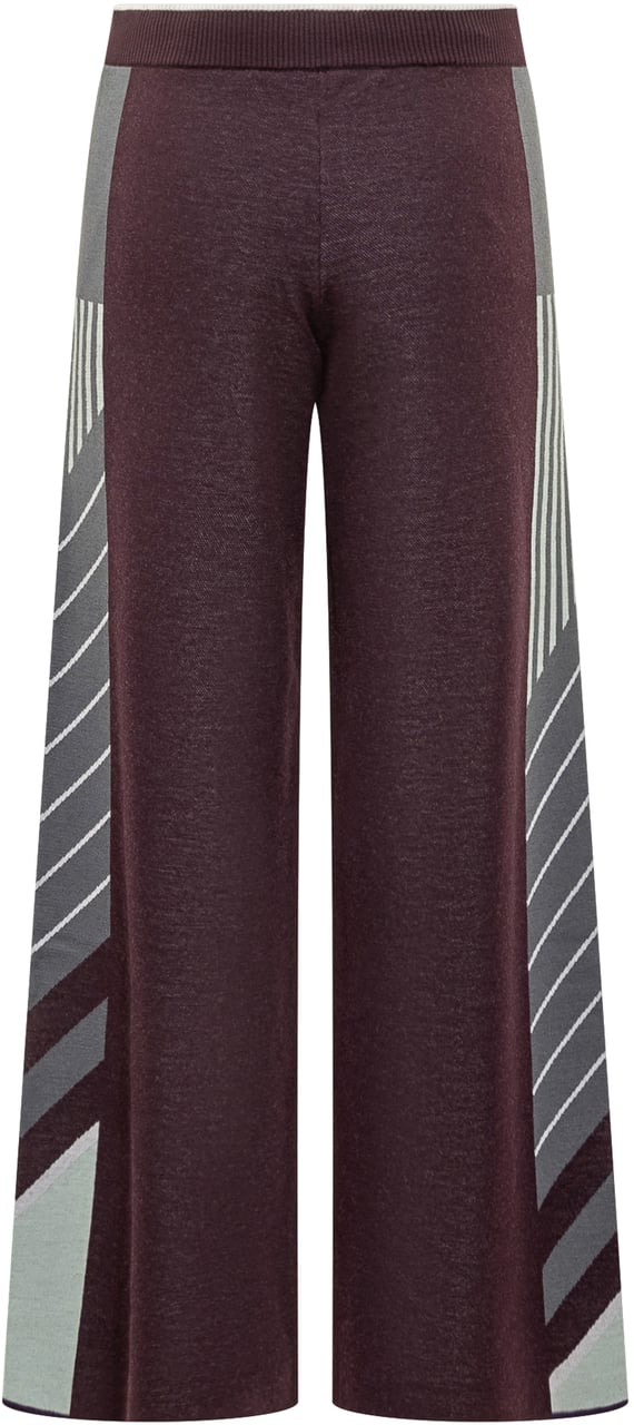 Casablanca Casablanca Pantaloni a Gamba Larga con Dettagli Grafici Rood