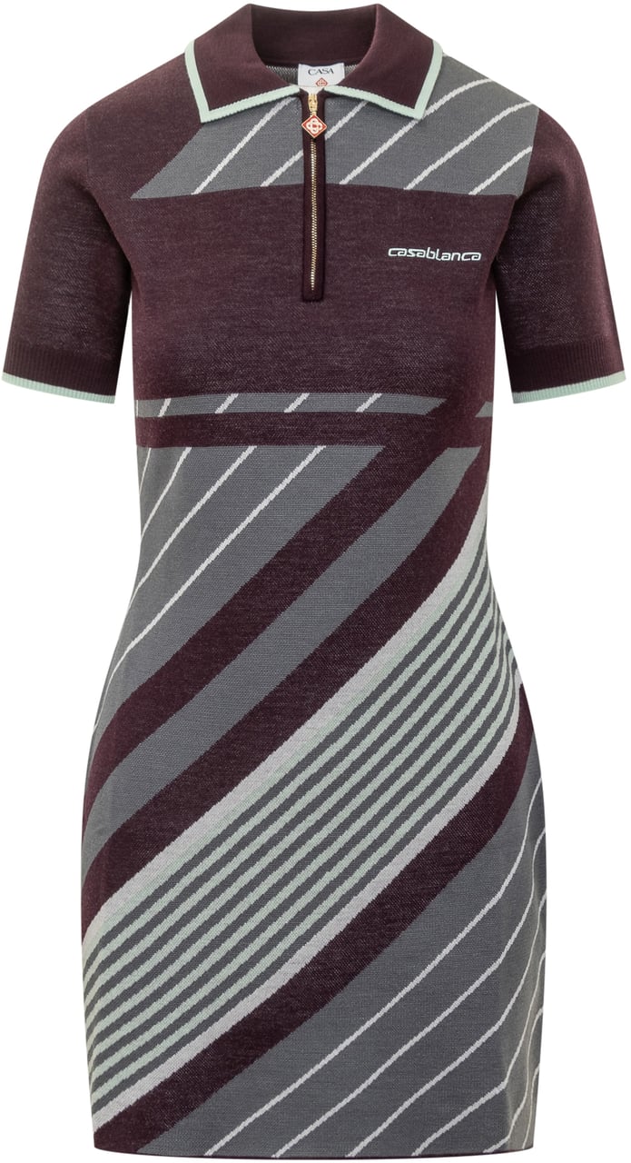 Casablanca Casablanca Abito Polo Corto a Righe Bicolore Divers