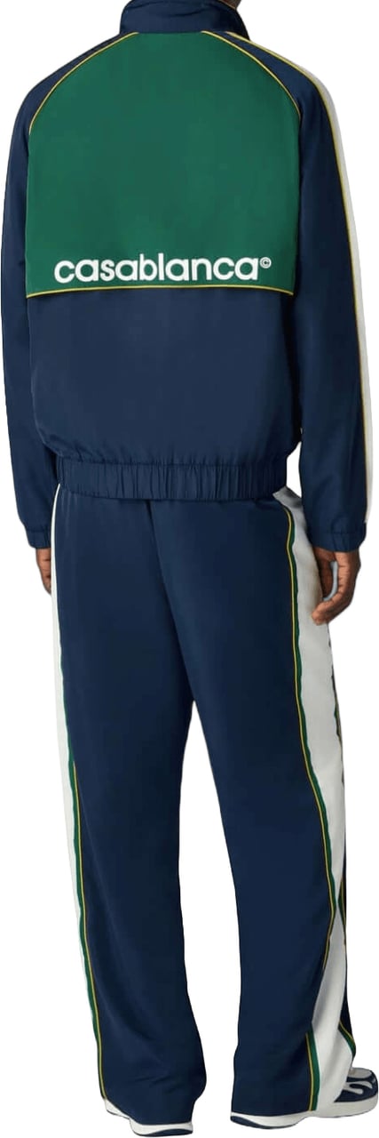 Casablanca CC APPLIQUE COLOURBLOCK WINDBREAKER JACKET Navy