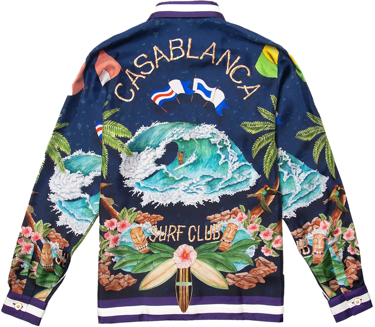 Casablanca Casablanca Surf Club Navy Dessin Blauw