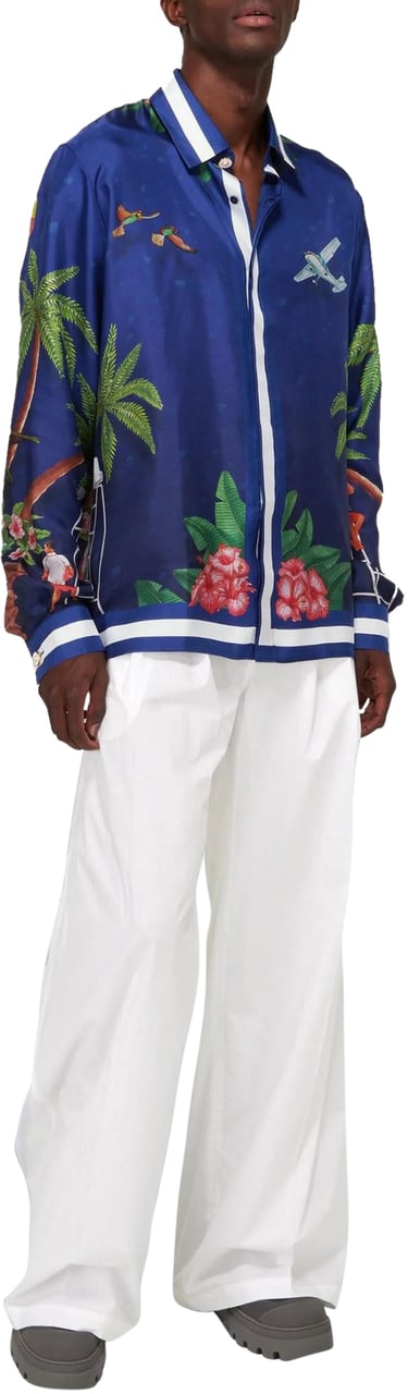 Casablanca Casablanca Surf Club Navy Dessin Blauw