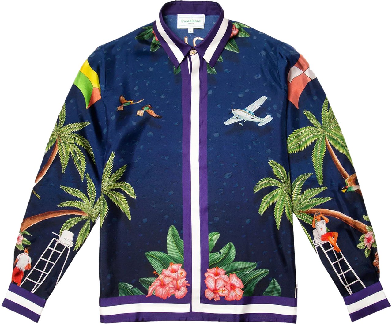 Casablanca Casablanca Surf Club Navy Dessin Blauw