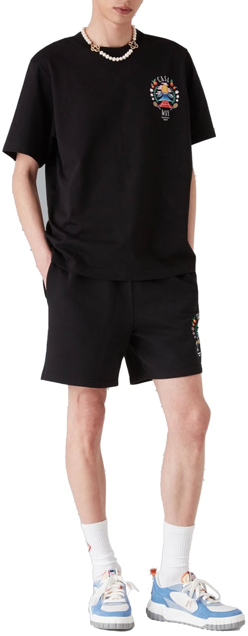 Casablanca Casa Way Mountain T-Shirt black Zwart