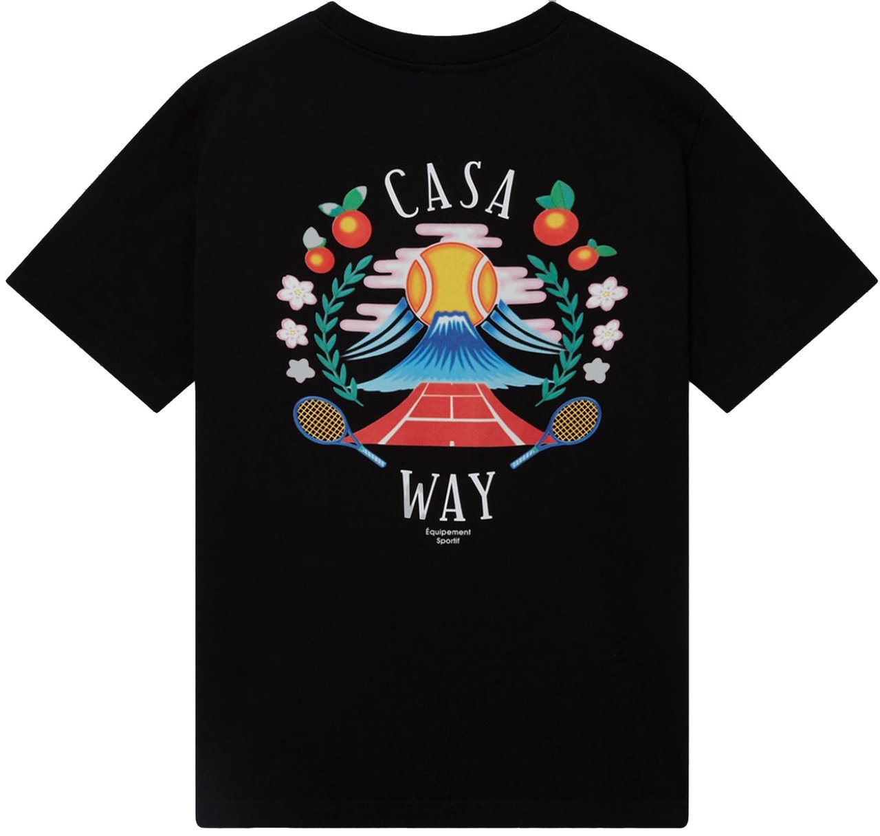 Casablanca Casa Way Mountain T-Shirt black Zwart