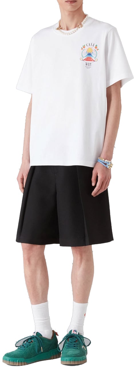 Casablanca Casa Way Mountain T-Shirt white Wit