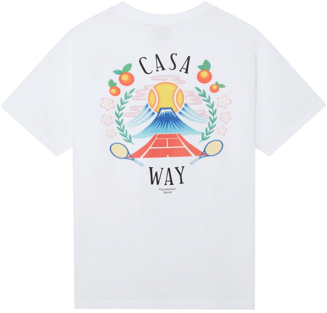 Casablanca Casa Way Mountain T-Shirt white Wit