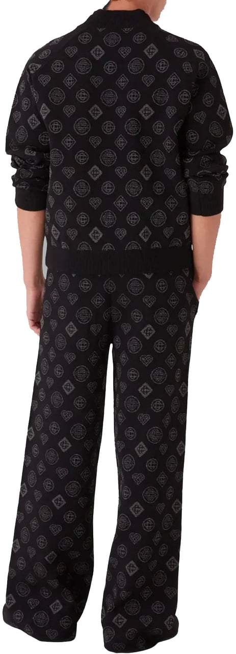 Casablanca CITY JACQUARD BOMBER JACKET Zwart