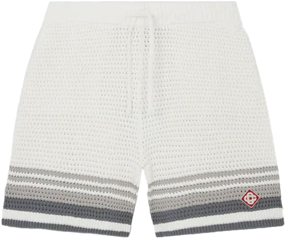 Casablanca CROCHET SHORTS WHITE / GREY Wit
