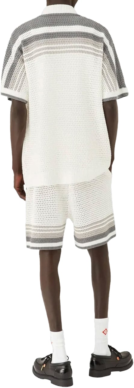Casablanca CROCHET SHORTS WHITE / GREY Wit