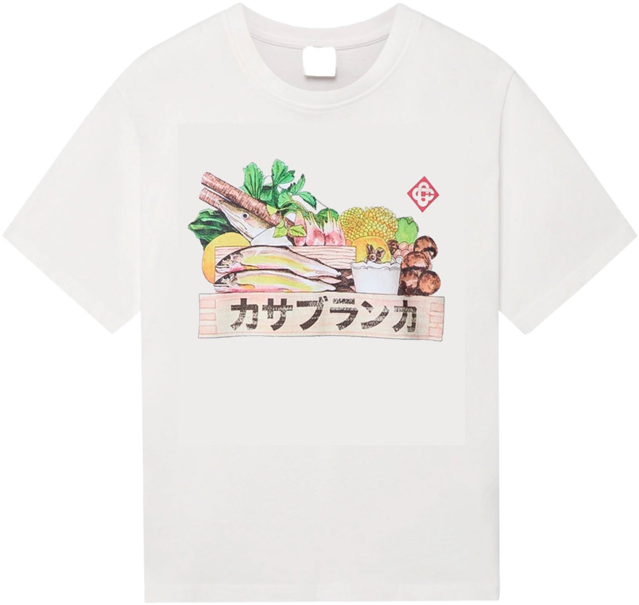 Casablanca INGREDIENTS PRINT T-SHIRT Rood