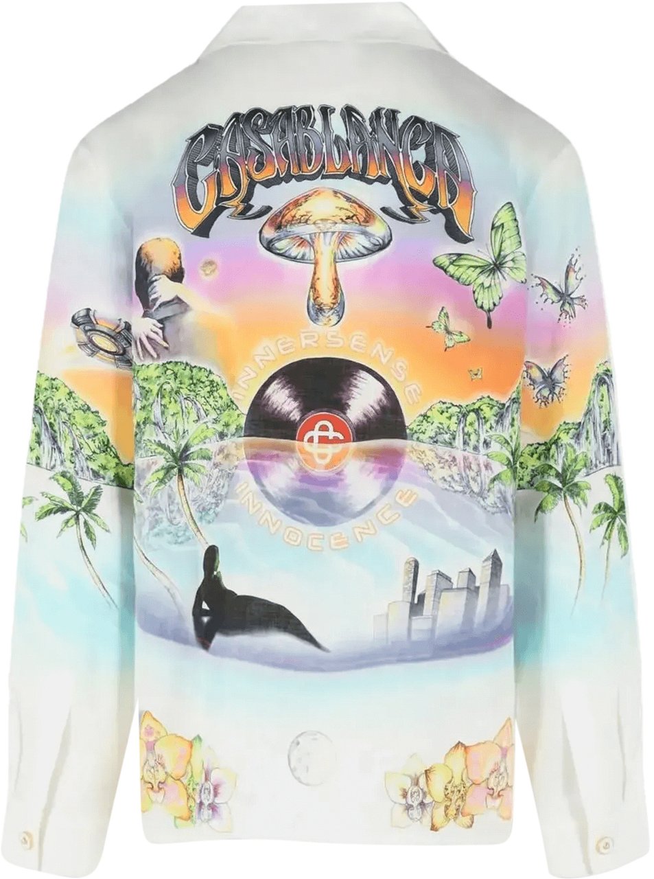 Casablanca Innersense Innocence linnen overhemd met Cubaanse kraag Divers