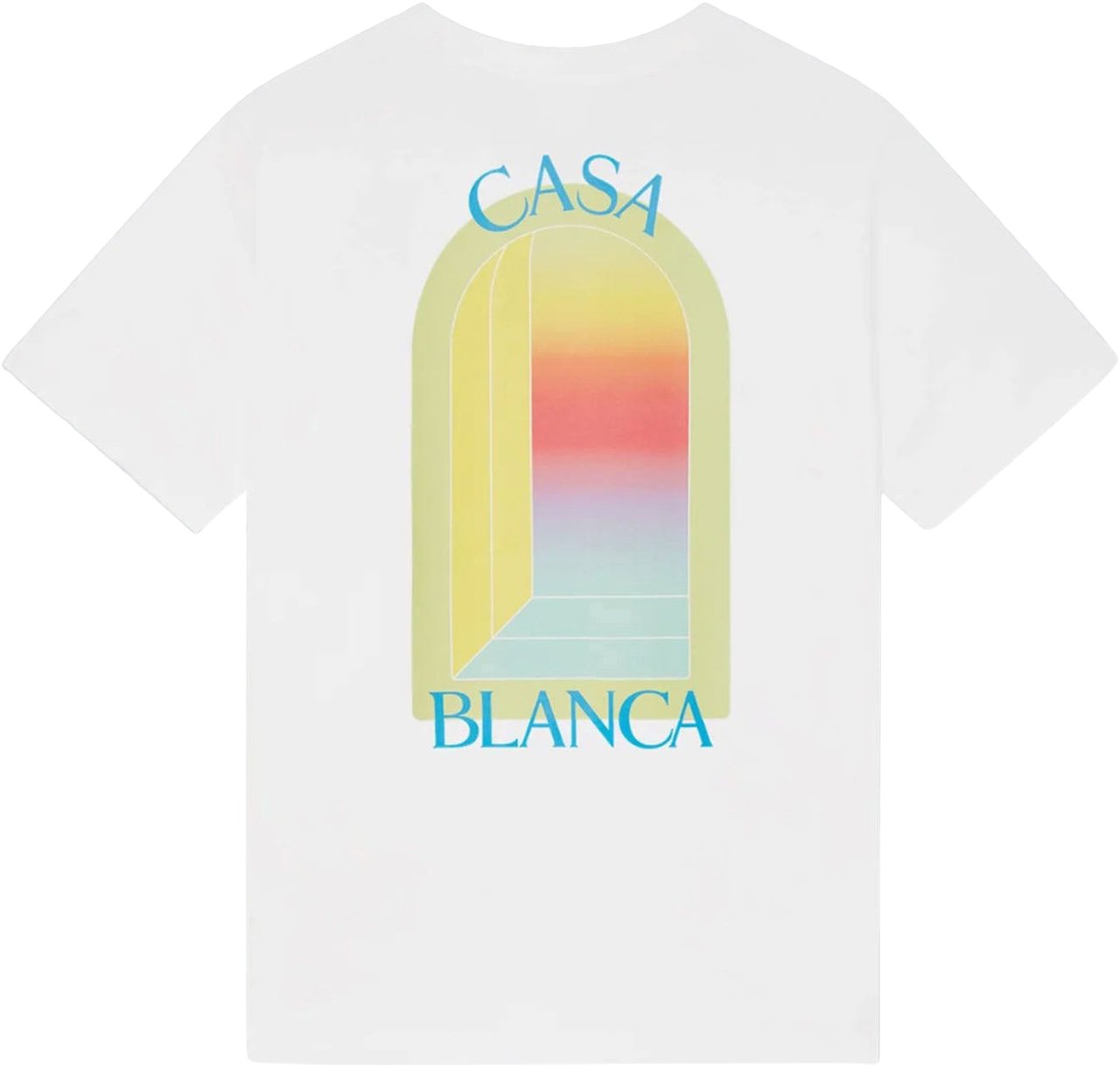 Casablanca L'ARCHE CLASSIC T-SHIRT BRIGHT WHITE Wit