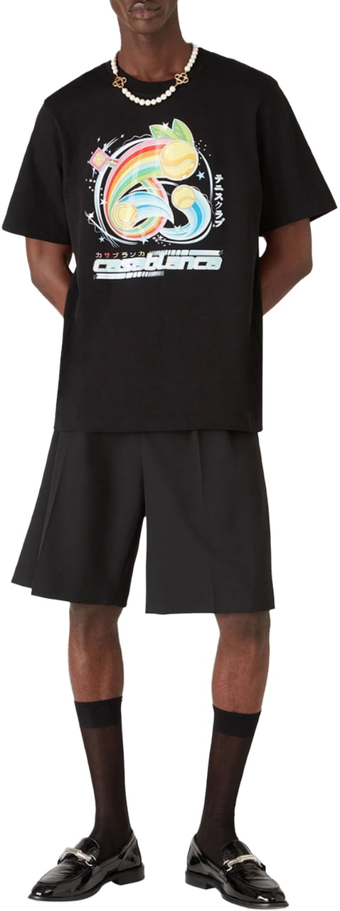 Casablanca MANGA TENNIS BALL PRINT T-SHIRT Divers