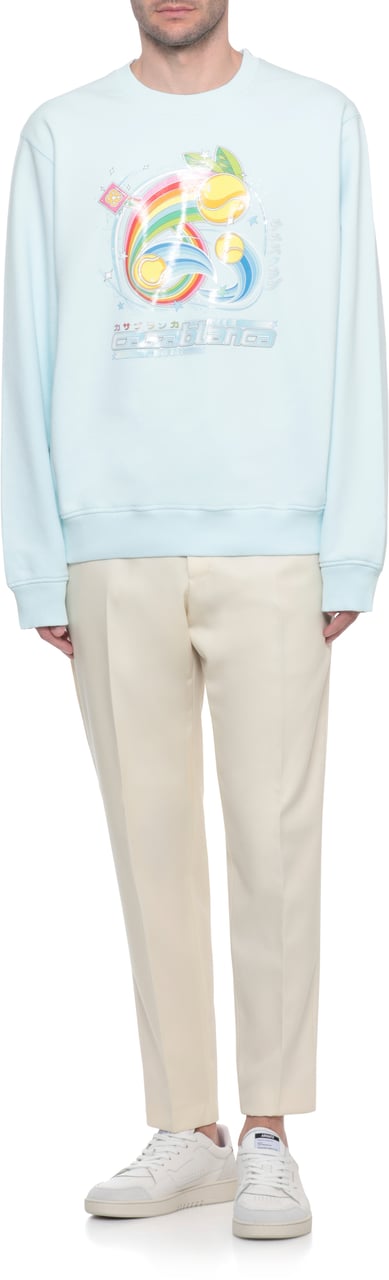 Casablanca Sweaters Light Blue Blauw