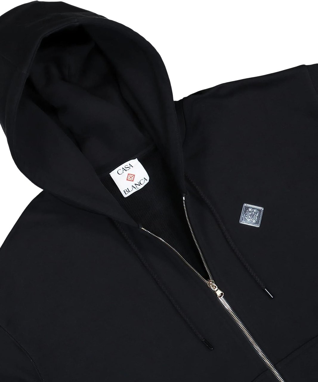 Casablanca Heren CASA CHROME FULL ZIP HOODIE Zwart