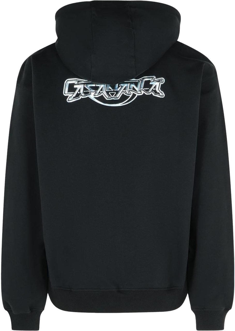 Casablanca Heren CASA CHROME FULL ZIP HOODIE Zwart