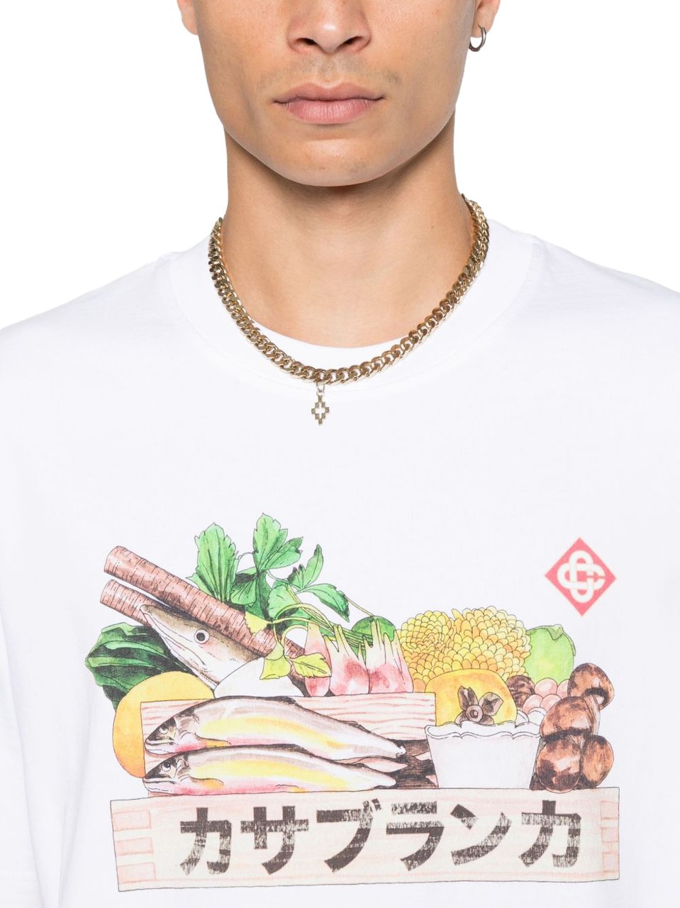 Casablanca T-Shirts And Polos White Wit