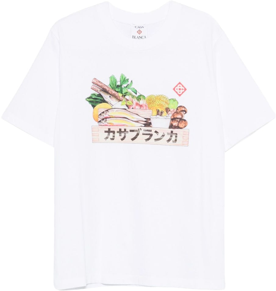 Casablanca T-Shirts And Polos White Wit