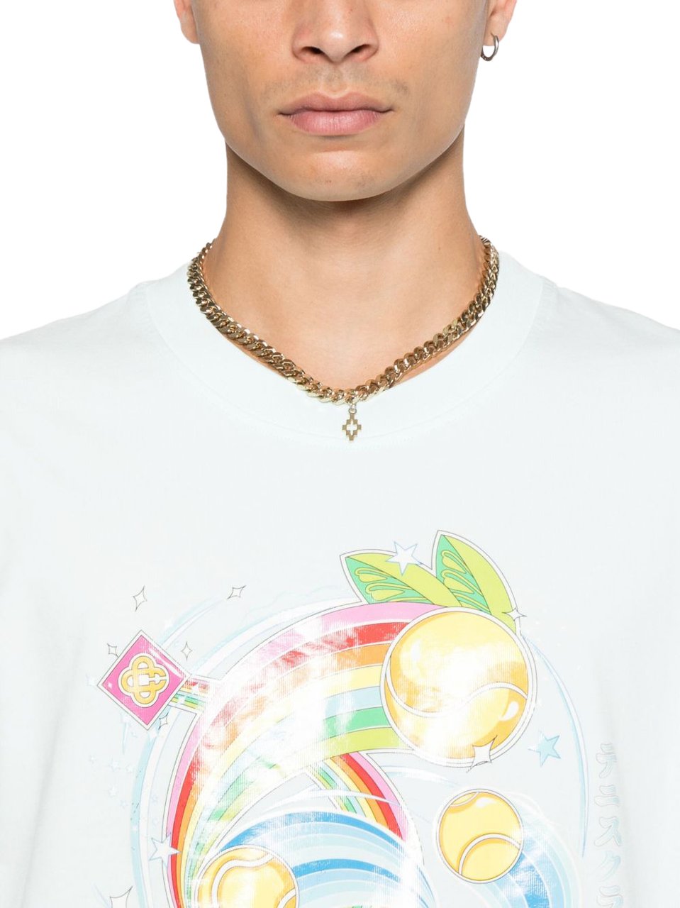 Casablanca T-Shirts And Polos Blue Blauw