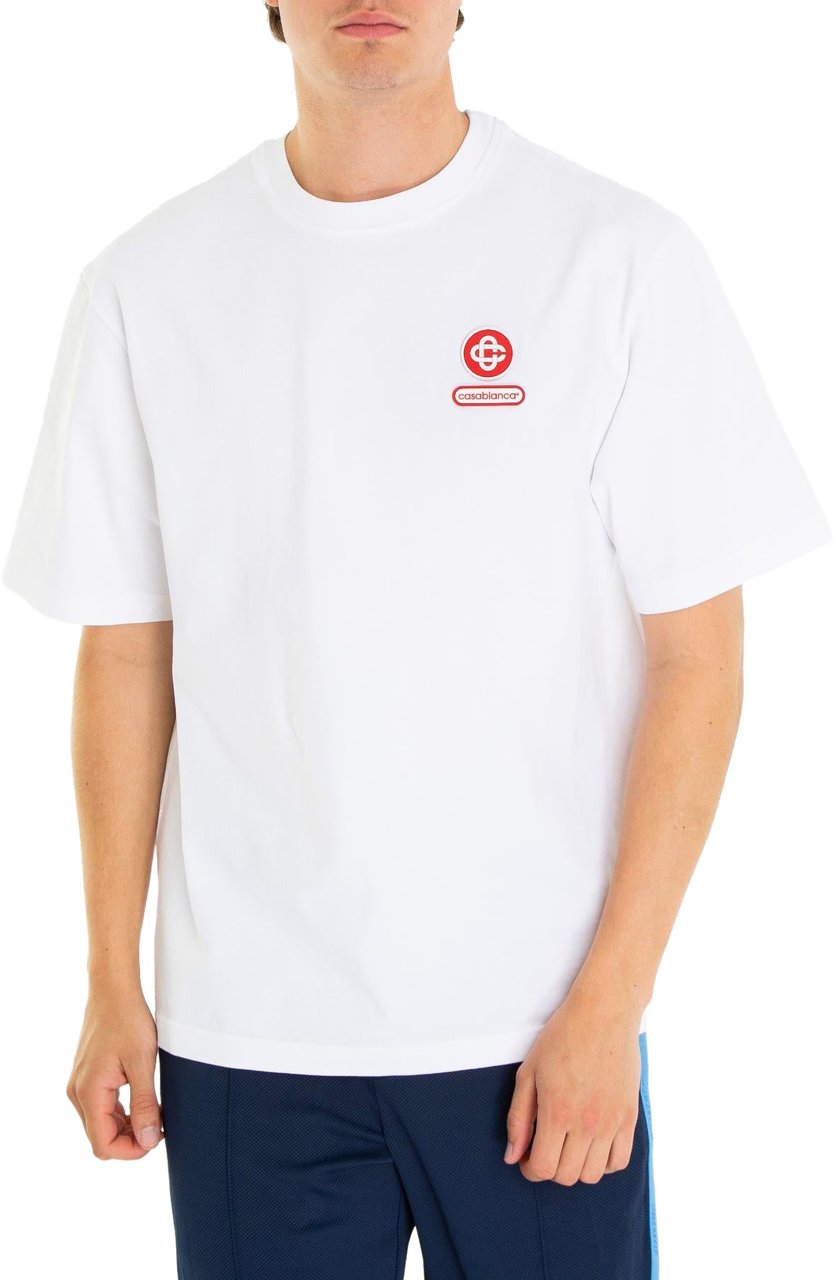 Casablanca Heren Casablanca White Jersey Wit