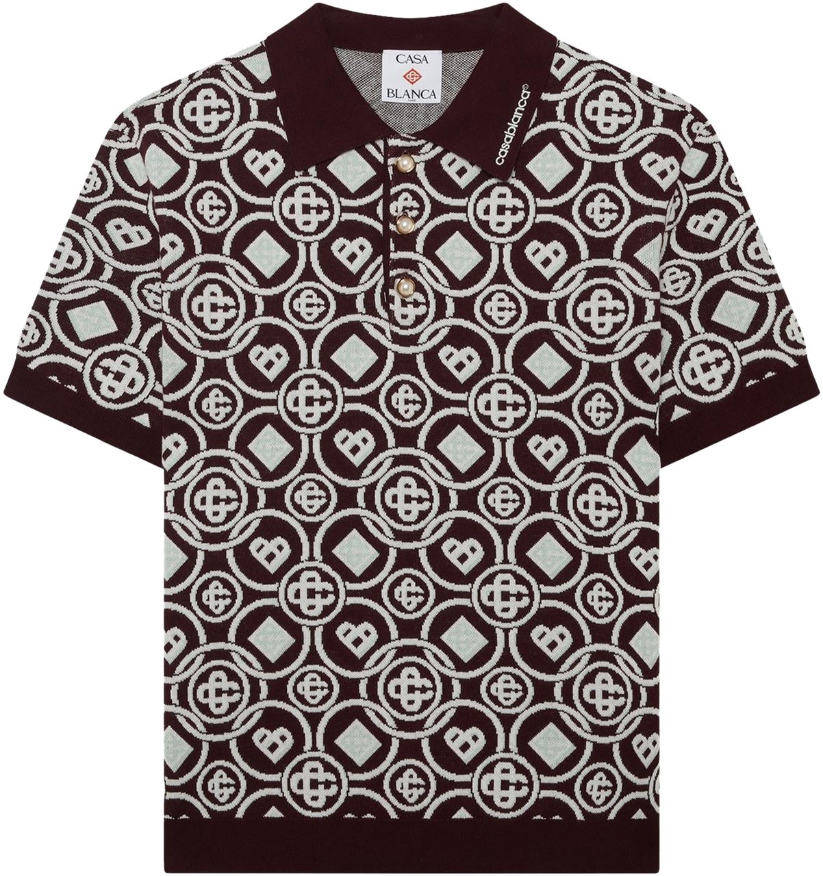Casablanca Heren MONOGRAM POLO Geel