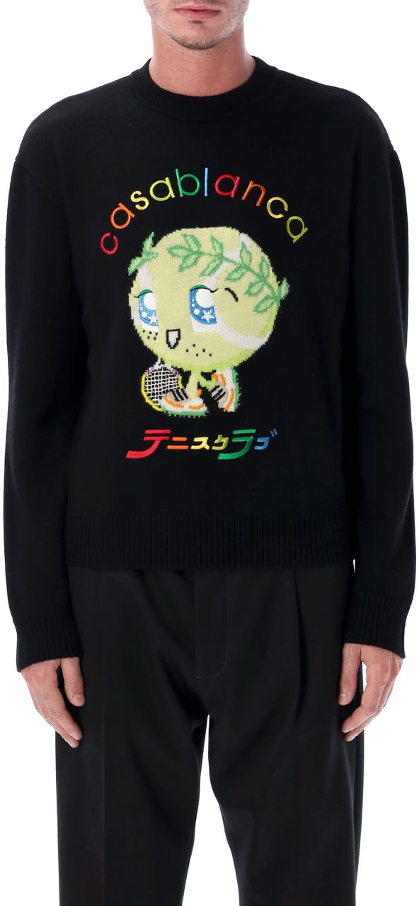 Casablanca Character Intarsia Crew Kawaii Tennis Boy Divers