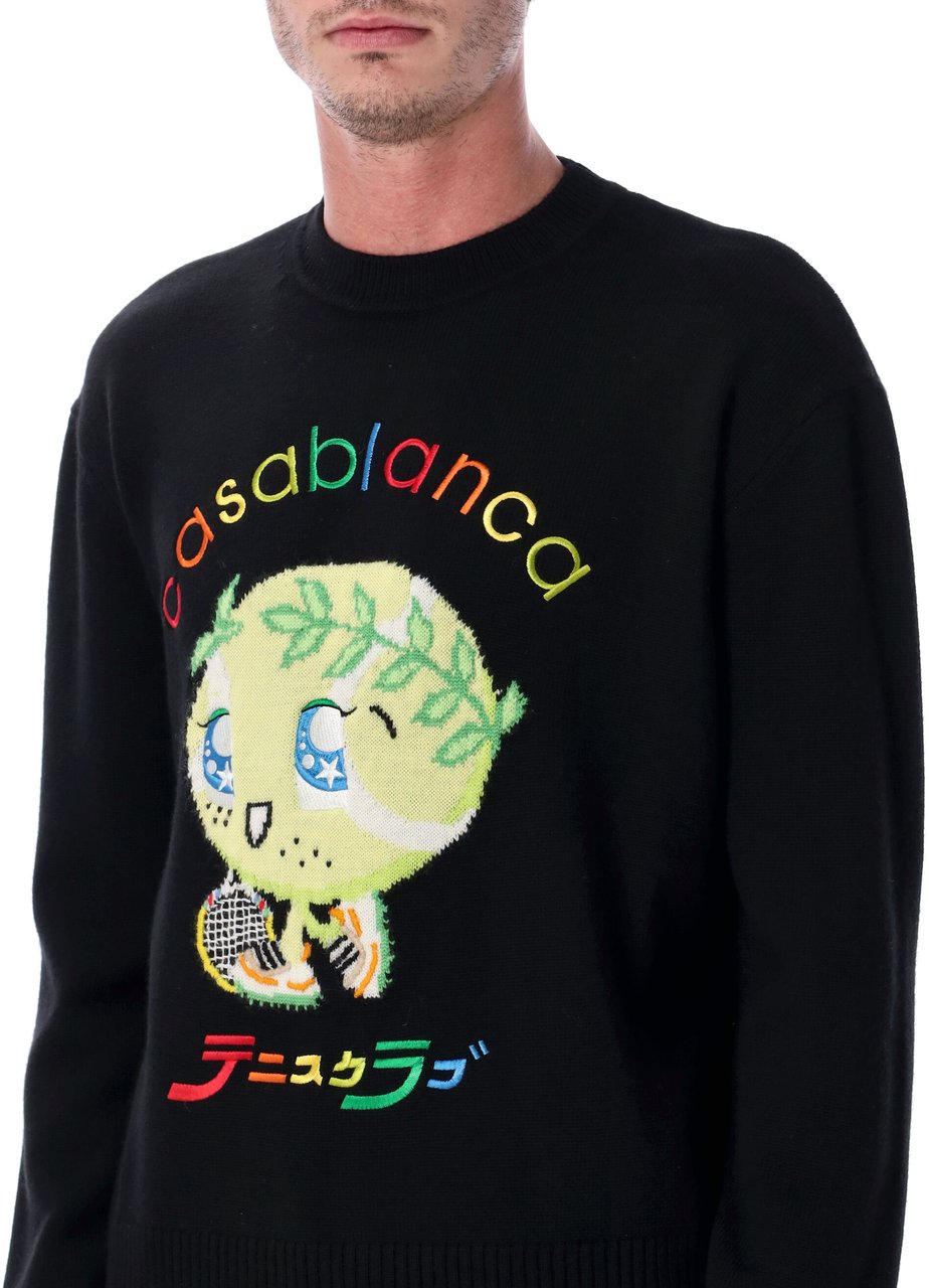 Casablanca Character Intarsia Crew Kawaii Tennis Boy Divers
