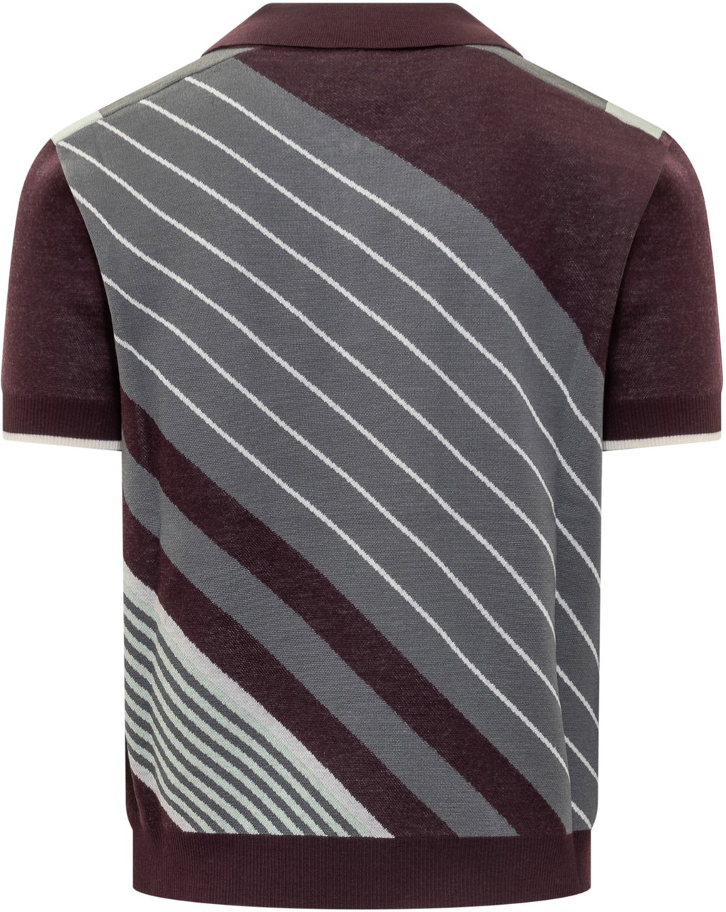 Casablanca Casablanca Polo a Maniche Corte con Motivo Geometrico Rood