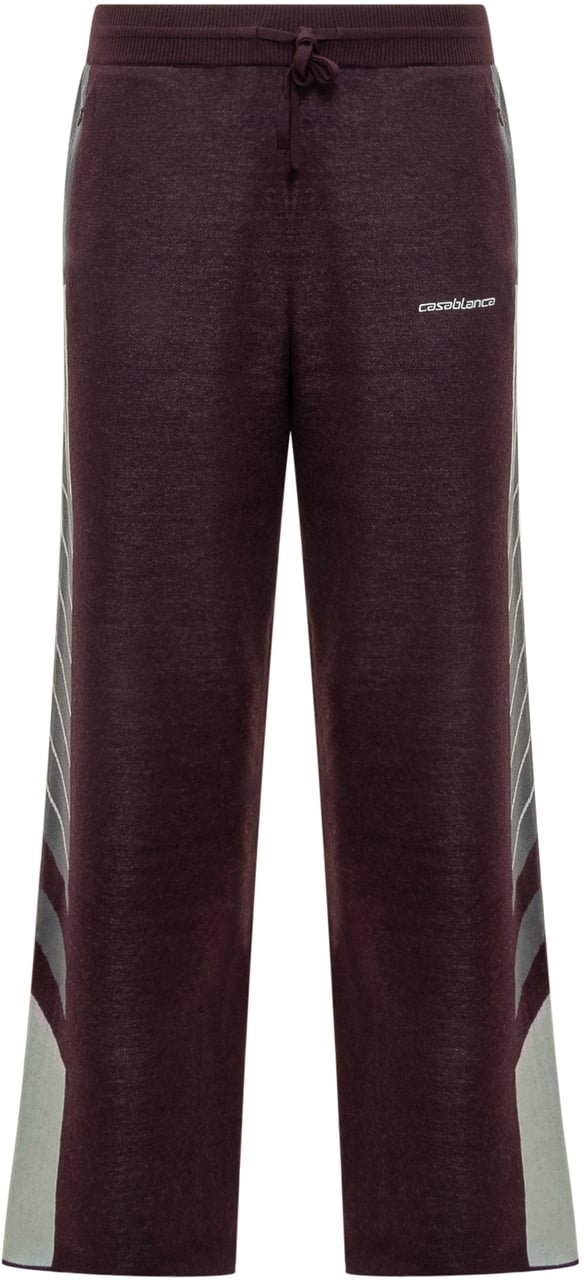 Casablanca Casablanca Pantaloni Sportivi con Dettagli Laterali Rood