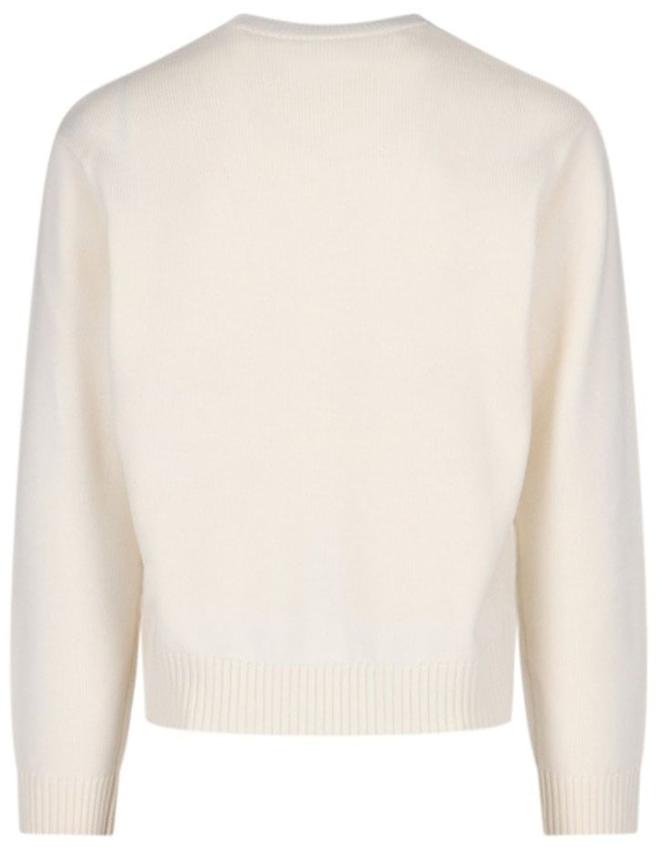 Casablanca “Emblem” Sweater Cream Neutraal