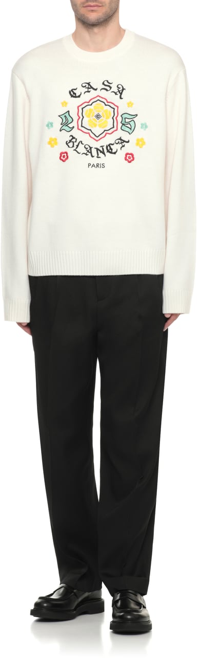 Casablanca Sweaters Ivory Wit
