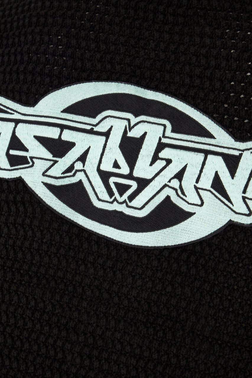 Casablanca Casablanca Black crochet cardigan Zwart