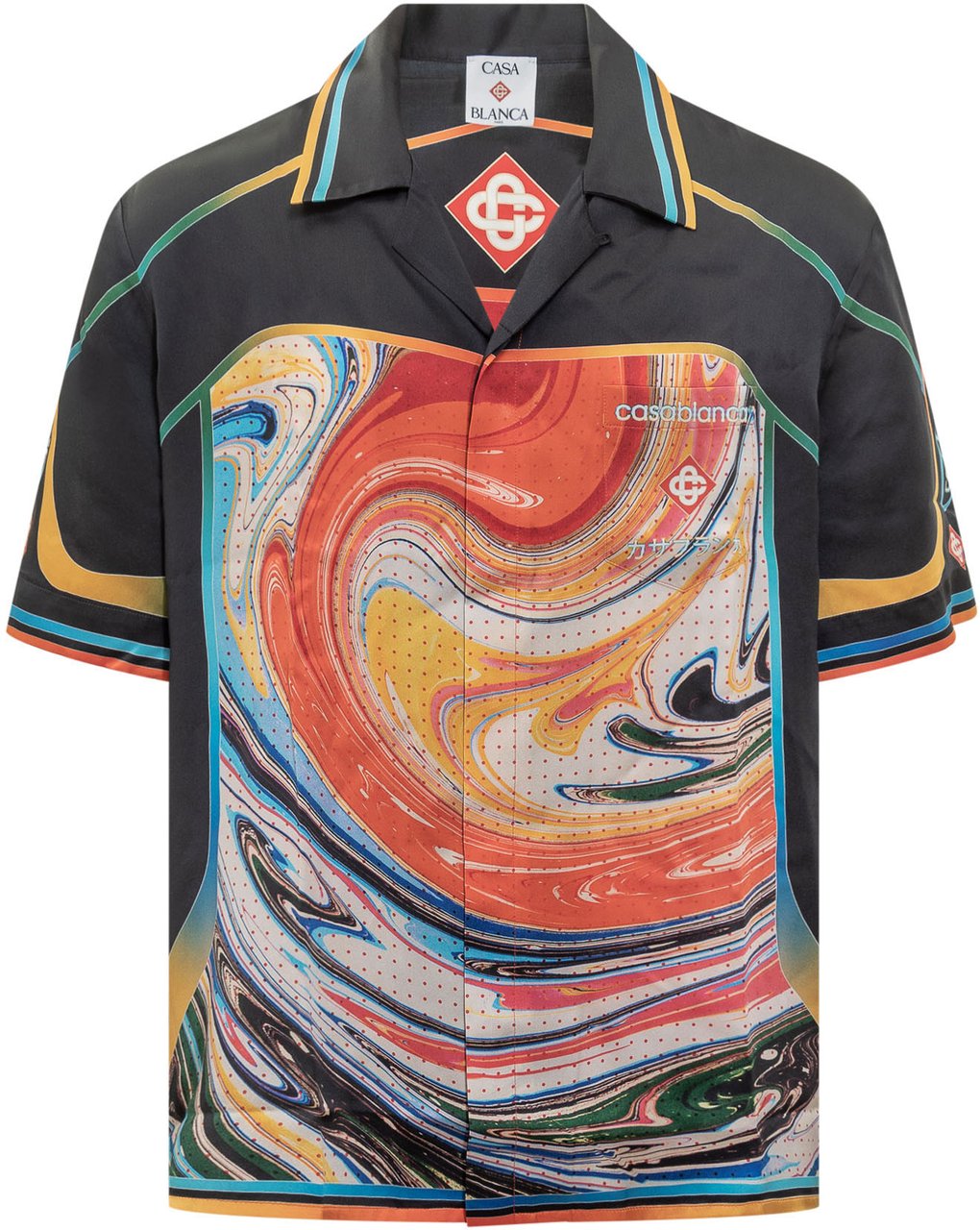 Casablanca Casablanca Camicia con Stampa Multicolor Astratta Divers