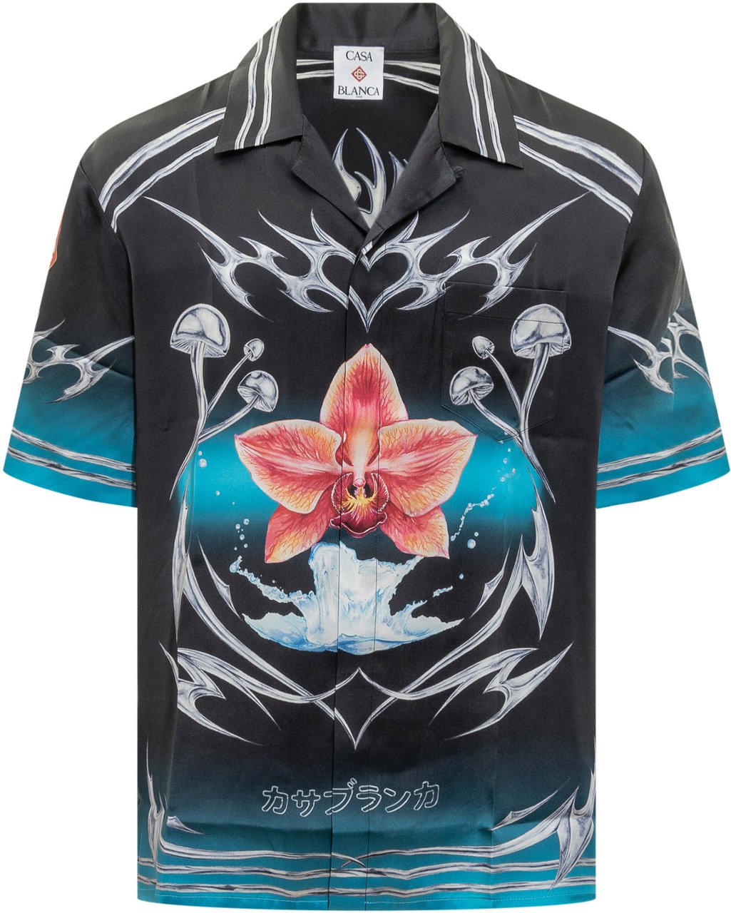 Casablanca Casablanca Camicia con Stampa Grafica Zwart