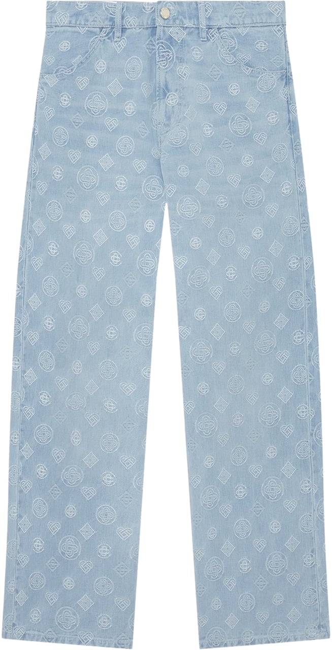 Casablanca Heren RELAXED-FIT MONOGRAM JEANS Blauw
