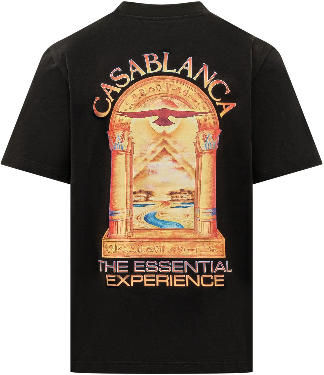 Casablanca Meduse Sportive T-shirt con Stampa sul Petto Zwart