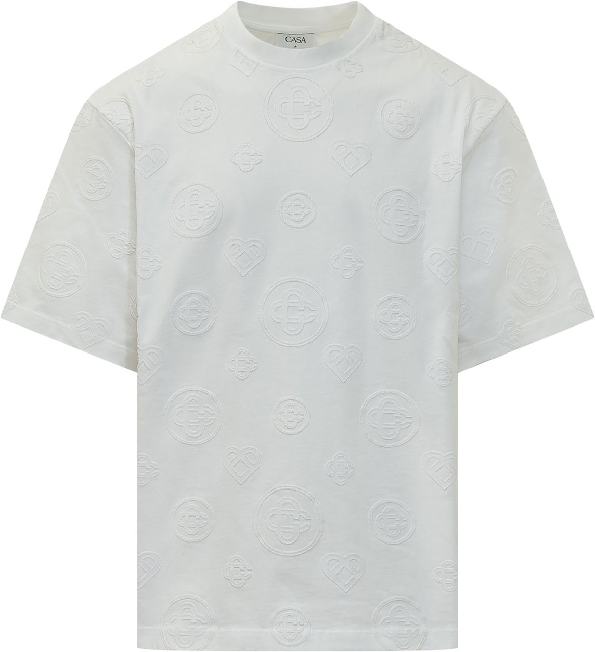 Casablanca T-shirt con Maxi Grafica Geometrica Wit